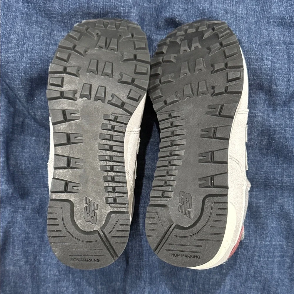 New Balance Gray and Burgundy Sneakers - Picture 5 of 7